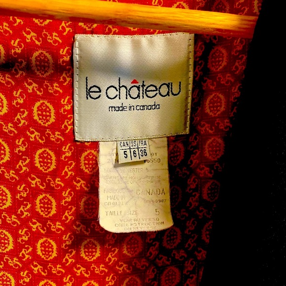 3/$20 Le Chateau Black Blazer Size 5 Jacket - Picture 9 of 9